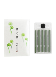 Nippon Kodo Yume-No-Yume (The Dream of Dreams) Spring Fiddlehead Fern Incense Sticks, 12 Sticks, Green