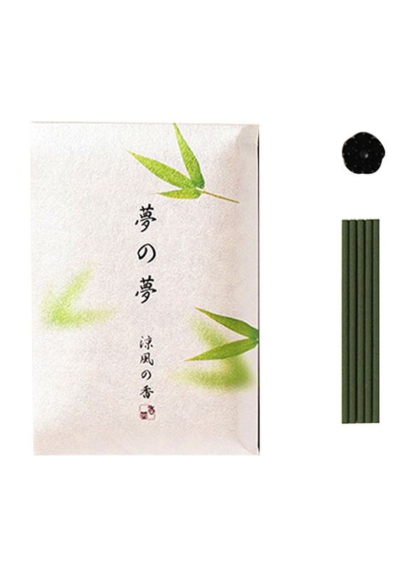 Nippon Kodo Yume-No-Yume (The Dream of Dreams) Summer Bamboo Leaf Incense Sticks, 12 Sticks, Green