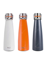 Kiss Kiss Fish 475ml Temperature Display Smart Vacuum Flask Bottle, Orange