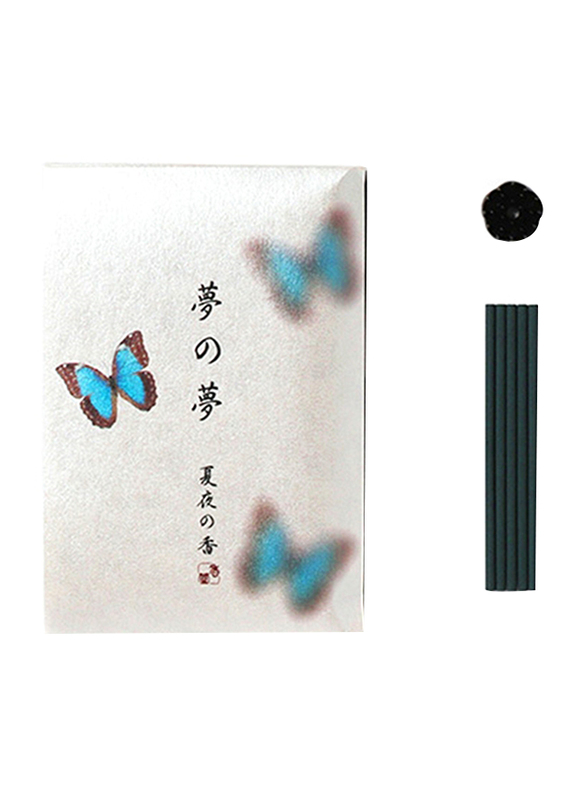Nippon Kodo Yume-No-Yume (The Dream of Dreams) Summer Butterfly Incense, 12 Sticks, Blue