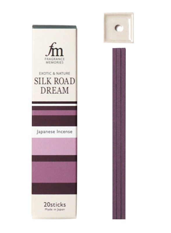 Nippon Kodo Fragrance Memories Exotic & Nature Silk Road Dream Incense Sticks, 20 Sticks, Purple