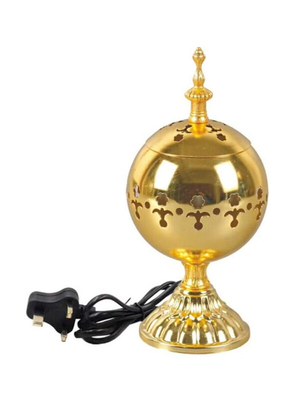 

Generic Electric Oud Incense Burner with Bakhoor Incense Holder, Gold