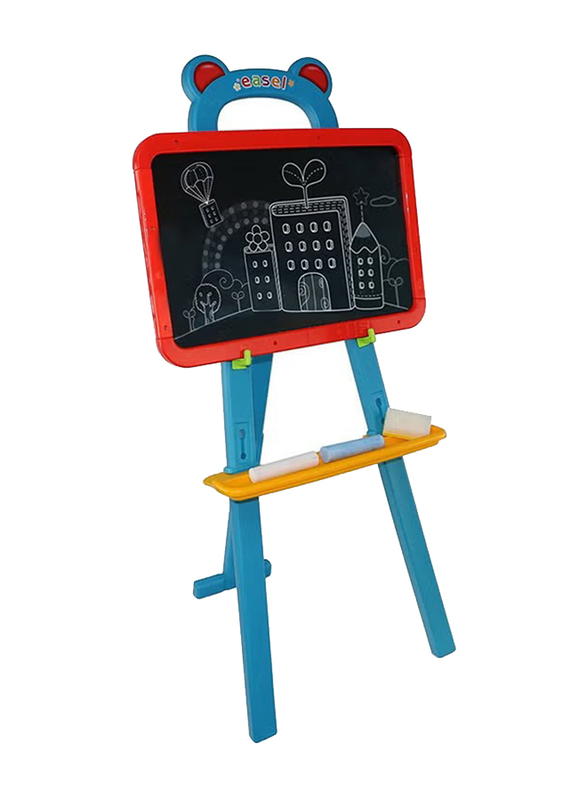 3-In-1 Black Blue Drawing And Learning Board Set, 84 Pieces, Ages 5+