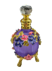 Empty 15ml Decorative Perfume Bottles, Purple/Gold