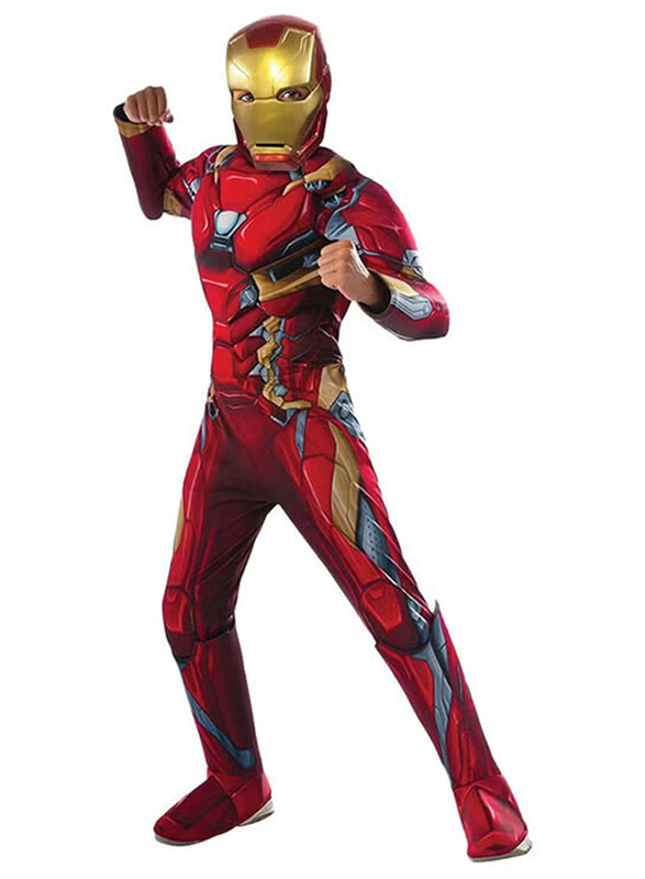 

Rubie's Deluxe Iron Man Costume, Medium, Ages 5+
