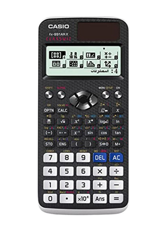 Casio Arabic & English Scientific Calculator with 542 Functions, Fx-991Ar X, Black