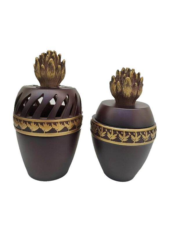 

Generic Incense Burner for oud Bakhoor, Brown
