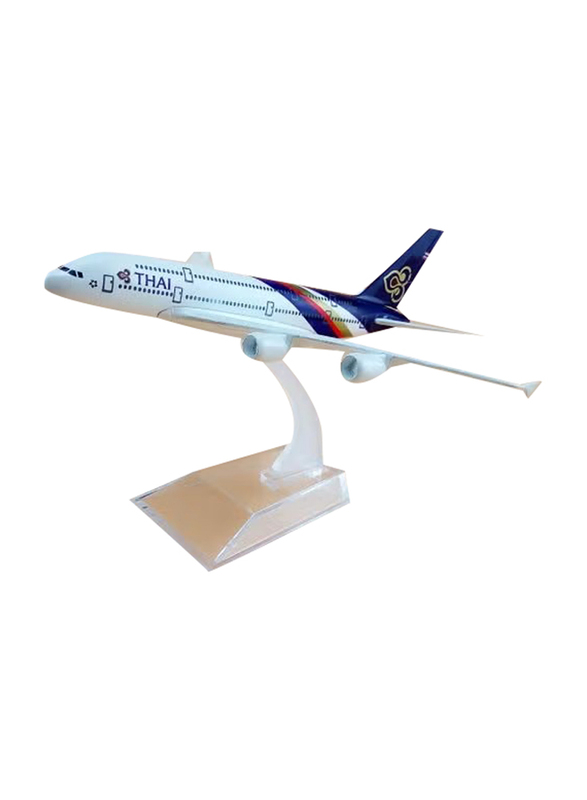 Boeing 777-300 Souvenir White Blue Model Aircraft, Ages 3+