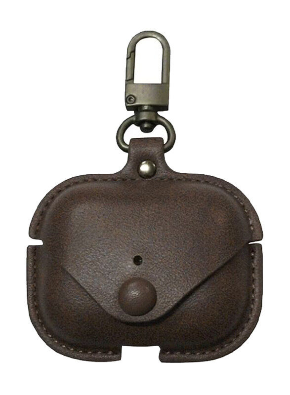 

Ineix Leather Protective Case Cover for Apple Air Pods Pro, Dark Brown