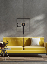 Modern Unique Oversized Clock, Black