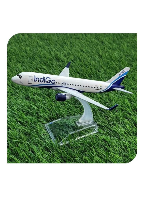 Indigo Airlines Airbus Aircraft Diecast Metal Airplane Model, A320