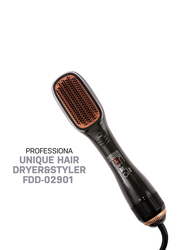 Joy 2-in-1 Ceramic Dryer and Styler, Black/Beige