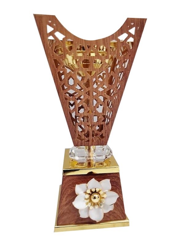 Oud Burner Incense Holder for Home & Mosque, Rose Gold