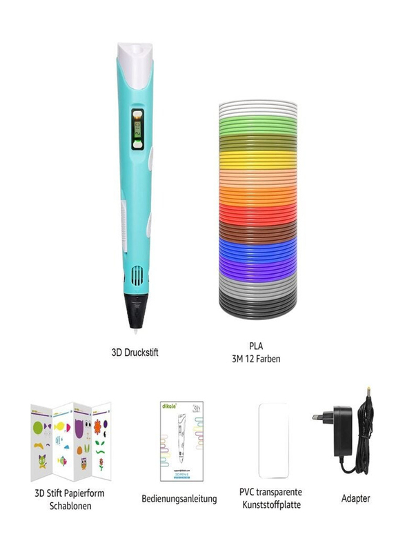 3D Printing LED Pen with Pen Holder, Multicolour