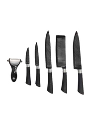 6-Piece Ceramic Peeled & Scissors Knives Set, FNB-555, Black