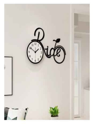 Ride Cycle Acrylic Wall Clock, Black/White