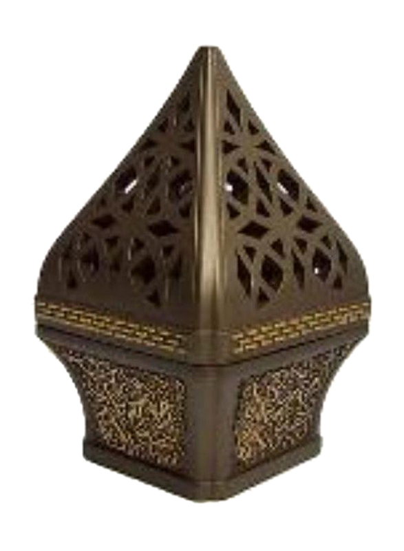 Pyramid Incense Burner, Brown/Gold