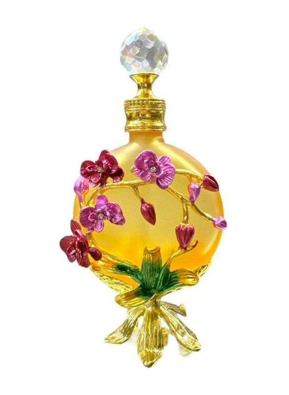 Empty 15ml Refillable Decorative Essential Oil/Perfume Bottle, Yellow/Gold/Pink