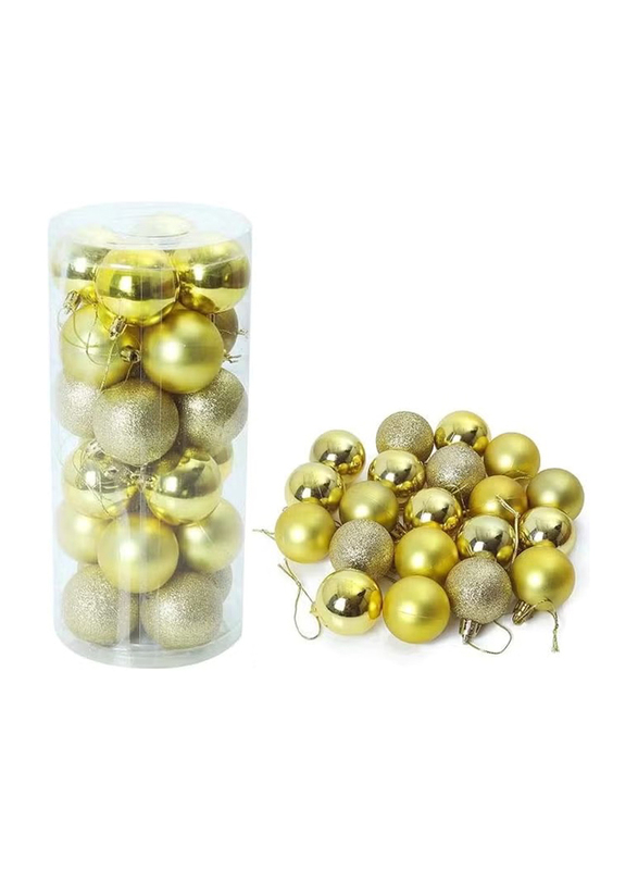 Yatai 4cm Baubles Decoration Ball Set, 20 Pieces, Gold