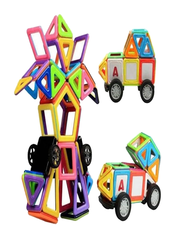 Magnetic Construction Building Block Set, 77 Pieces, Ages 3+