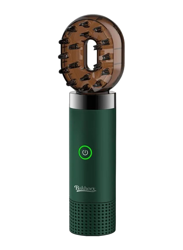 Bakhory New Modern Arabian USB Rechargeable Comb Electric Portable Bakhoor Burner, Green