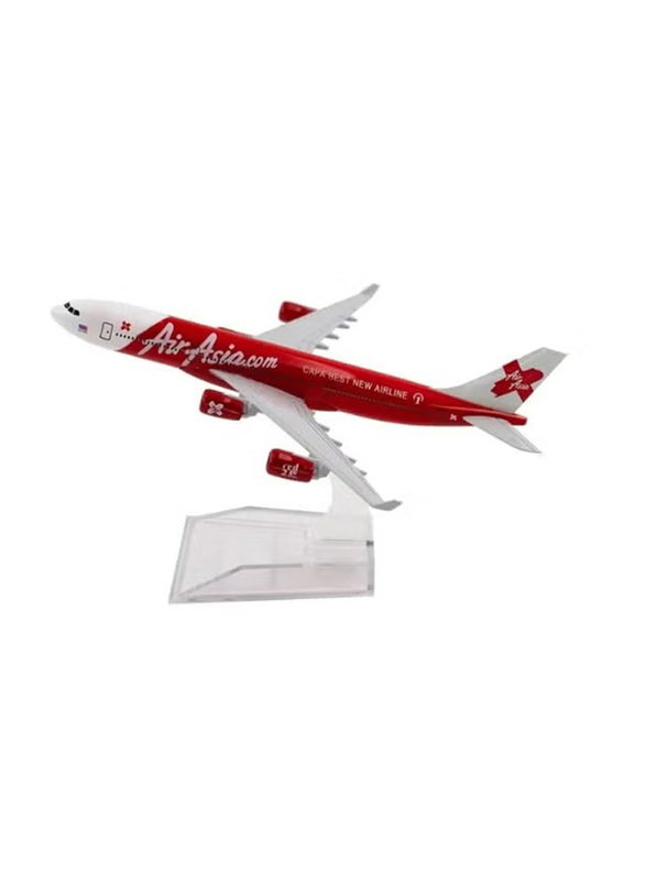 Air Asia Aircraft Diecast Metal Airplane Model, Ages 3+