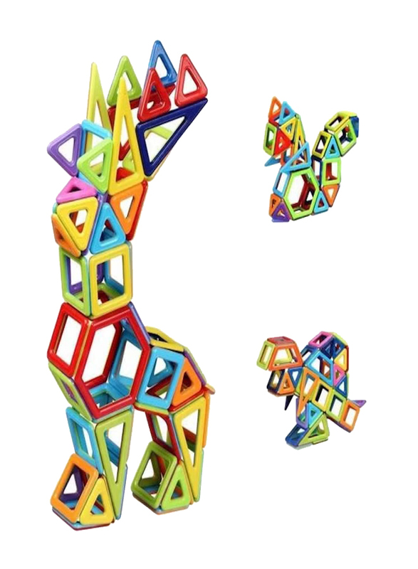 Magnetic Construction Building Block Set, 77 Pieces, Ages 3+