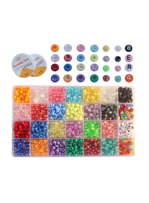 Arabest DIY Pony and Letter Bead Set, 1400 Pieces, Multicolour