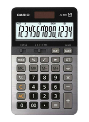 Casio 14-Digit Financial and Business Calculator, JS-40B, Grey/Black