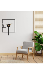 Modern Unique Oversized Clock, Black