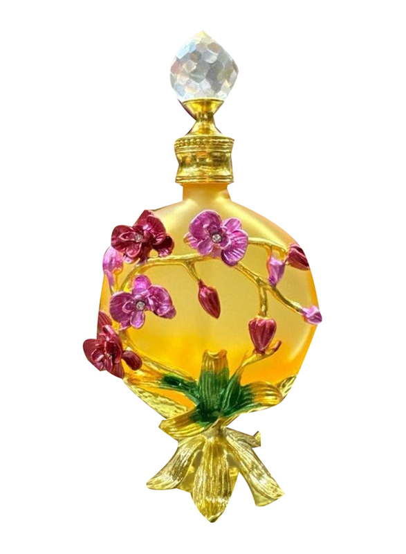 Empty 15ml Refillable Decorative Essential Oil/Perfume Bottle, Yellow/Gold/Pink