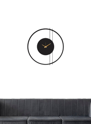 Acrylic Double Line Wall Clock, Black