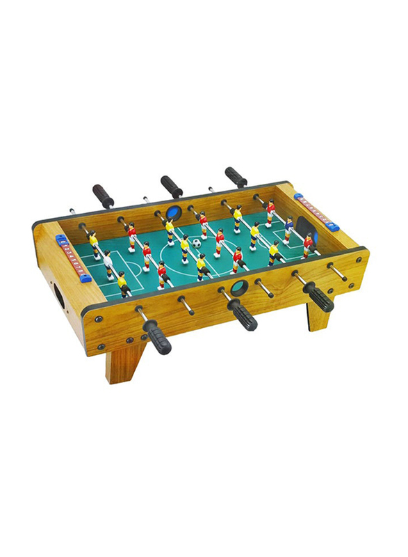 Plastic Foosball Table Top Soccer Game, Brown/Green