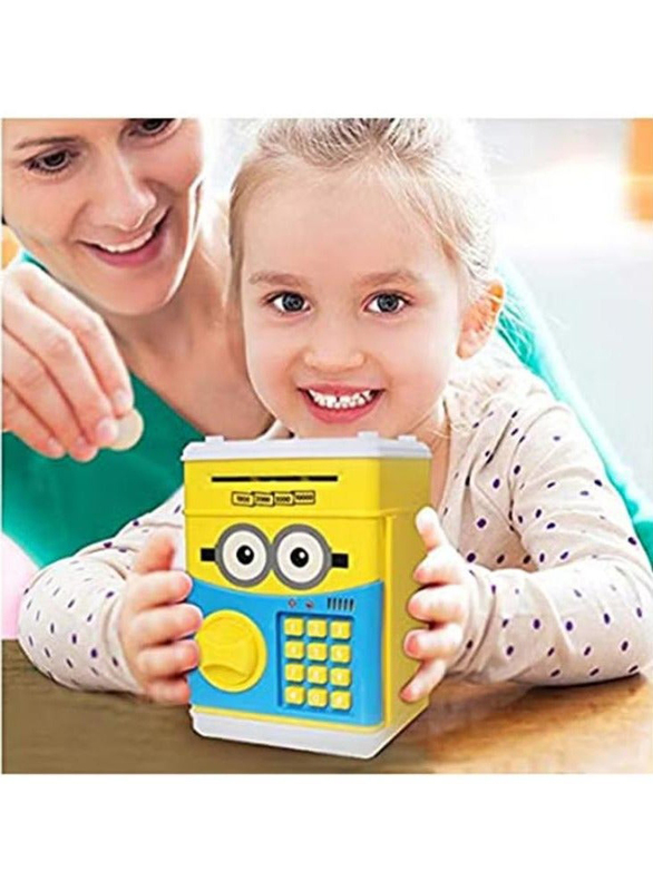 Minion Cartoon Piggy Bank, Multicolour