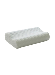 Habitat Pain Relief Neck Support Memory Foam Cotton Sleep Pillow, 31 x 50cm, White