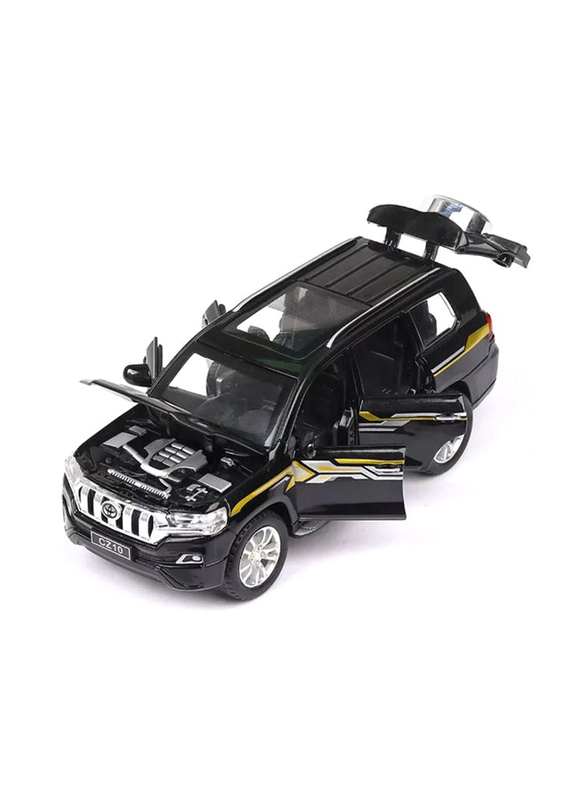 Toyota Prado Toy Model Car Zinc Alloy Diecast Toy Car, BHU-552, Age 3+, Black