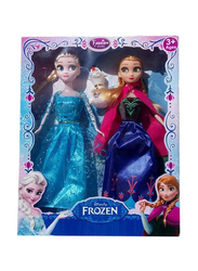 Disney Frozen Princess Elsa & Anna Frozen Doll Se for Girls, 2 Pieces, Ages 3+