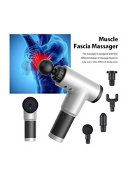 Multi Usage Facial Gun Body Massager, Silver