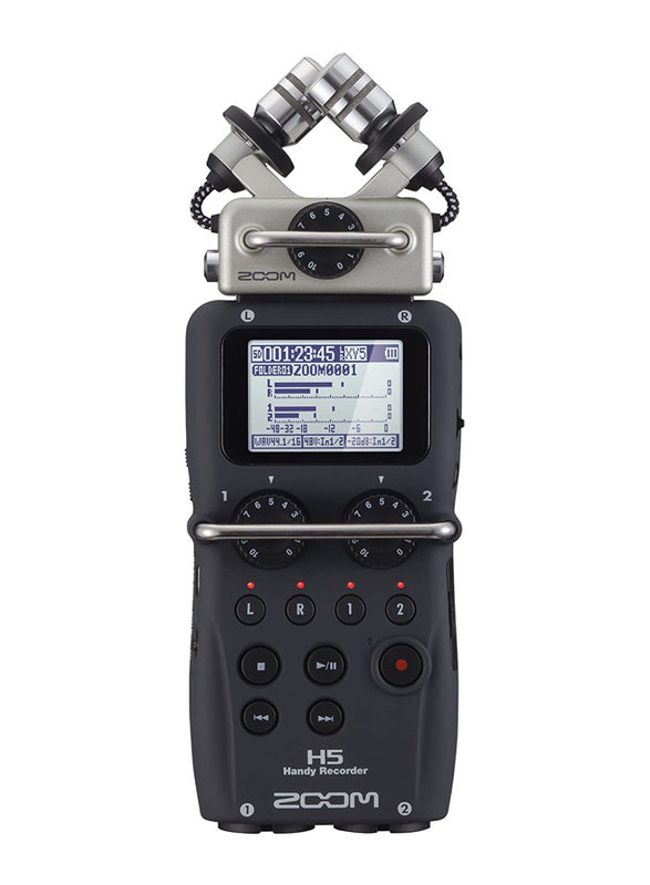 Zoom H5 Four-Track Portable Handy Recorder, Black