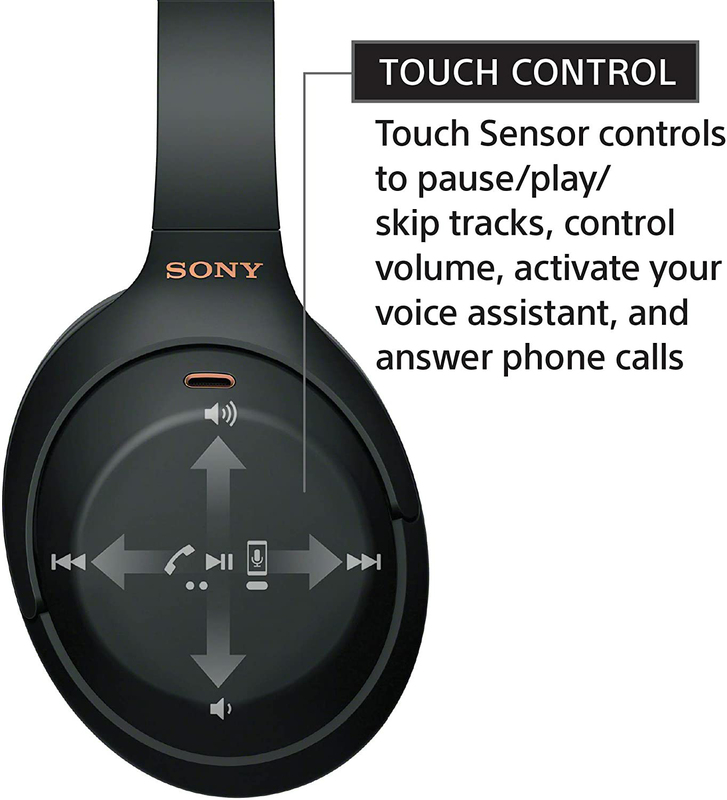 Sony WH-1000XM4 Wireless On-Ear Noise Cancelling Headphone, Black