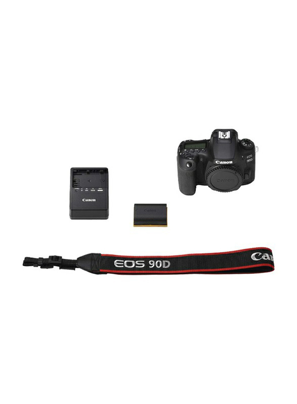 Canon EOS 90D Digital DSLR Camera, 32.5 MP, Black