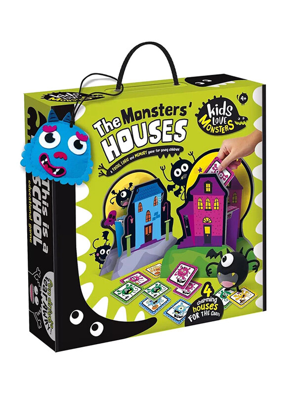 

Kids Love Monsters The Monsters' Houses Board Game, Ages 4+, Multicolour