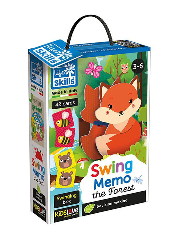 

Kids Love Life Skills Swing Memo the Forest Card Game, Ages 3+, Multicolour
