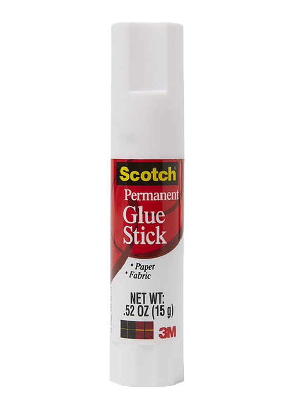 3M Scotch Permanent Glue Stick, 15g, Clear