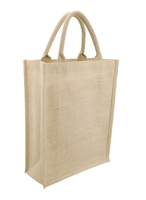 Eco-Neutral JT 101 Natural Reusable Jute Bag for Women, White