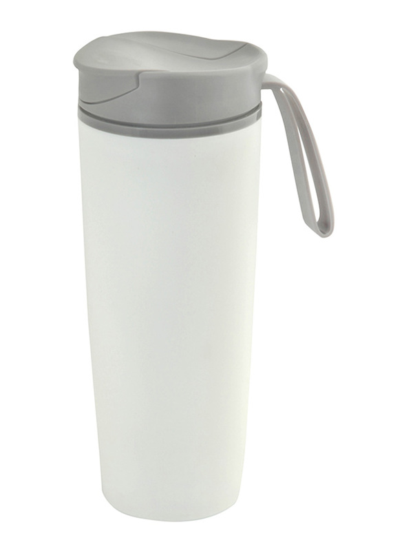 Hans Larsen 470ml ABS Spill-Free Suction Mug, Grey