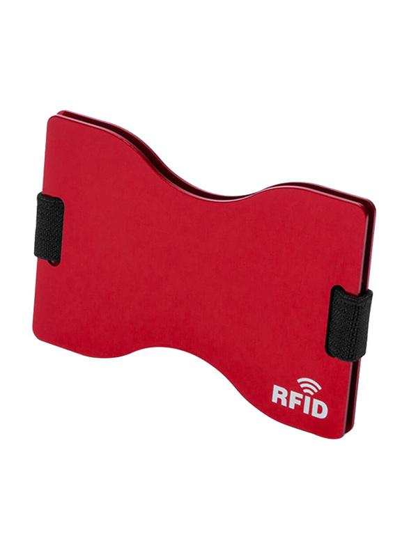 Adventurer Card Holder Wallet, RFID NFC Blocking, Red