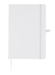 Santhome Classic Lined Notebook with Hardcover Ruled, 3mm Elastic Closure, 192 Pages, 70 GSM, A5 Size, 5 Pieces, White