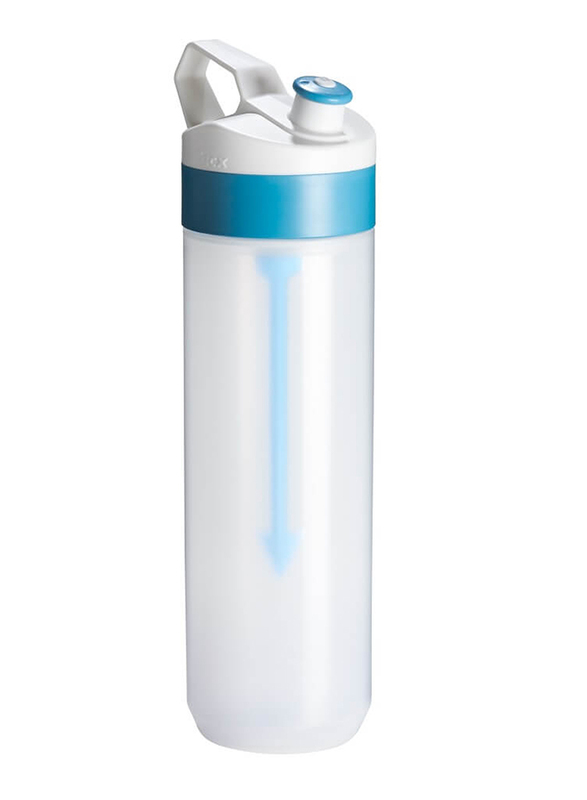 Tacx 800ml Plastic Fruit Infuser Detox Water Bottle, Aqua
