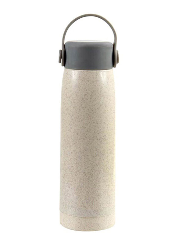 

Eco-Neutral 380ml Rabi Wheat Straw Glass Bottle, Natural Beige